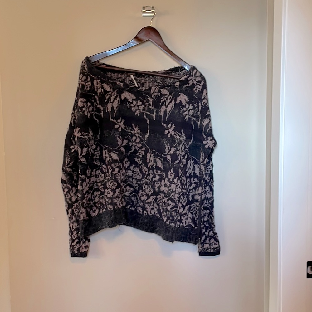 Free people cropped wide fit sweater